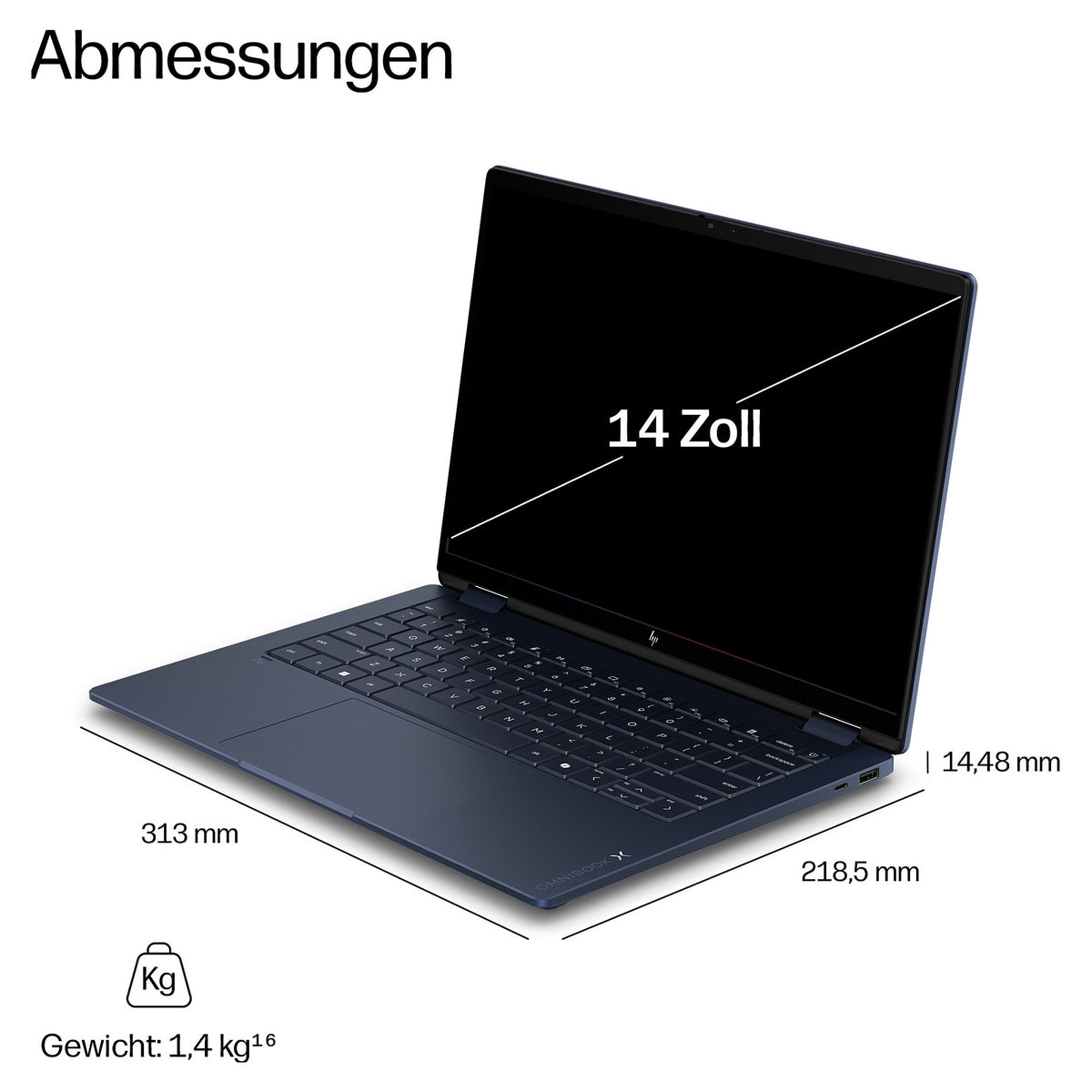 HP OmniBook X Flip 14-kc0150ng RYZ AI 5 430/16GB/512SSD/W11 Home Touch