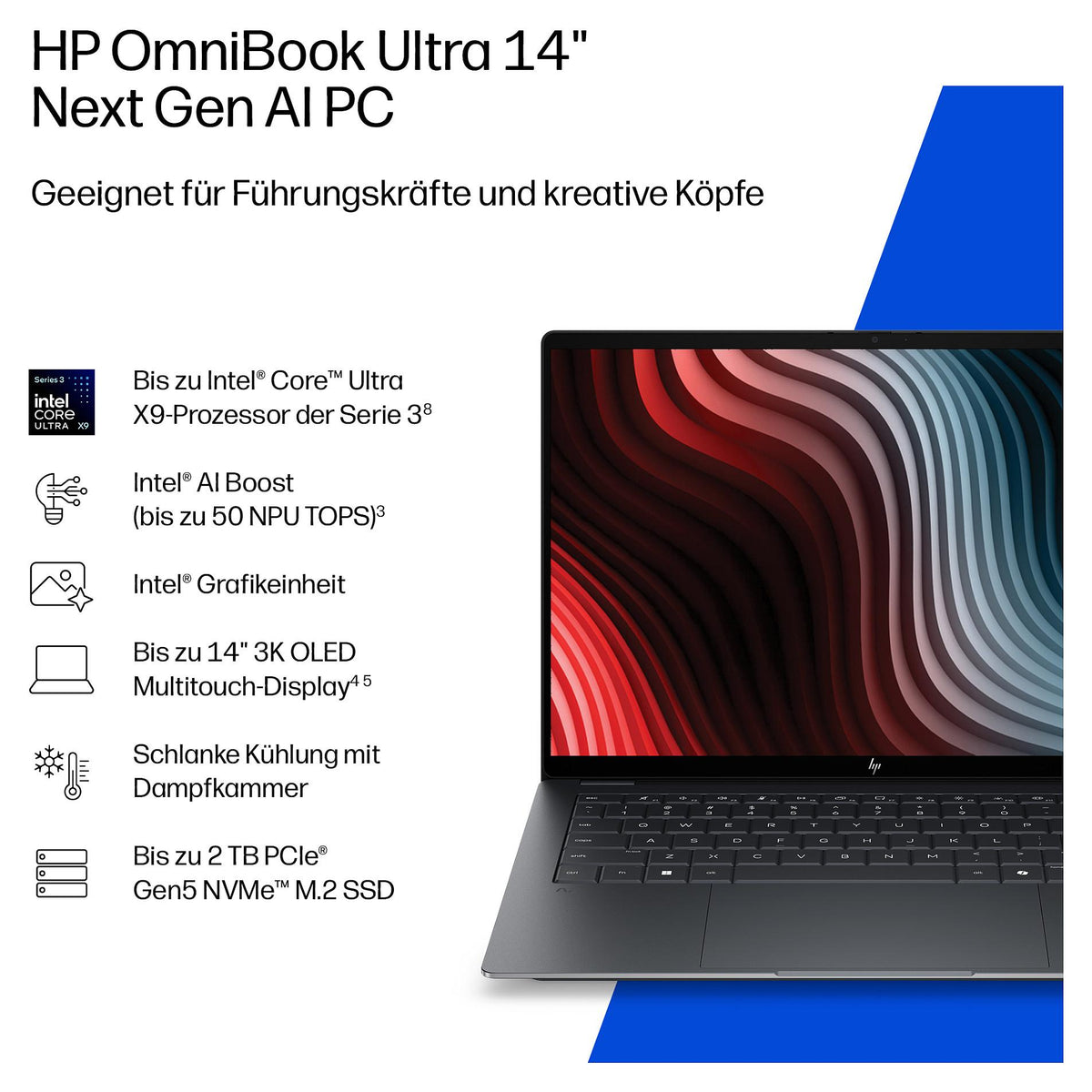 HP OmniBook Ultra 14-kd0174ng CU7 356H/32GB/2TBSSD/W11 Home Touch