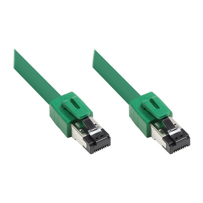 RNS® Patchkabel Cat. 8.1, S/FTP, PiMF, halogenfrei (LSZH), 2000MHz, 40Gbit/s, grün, 7,5m, Good Connections®