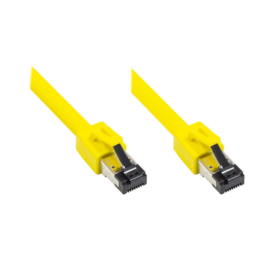 RNS® Patchkabel Cat. 8.1, S/FTP, PiMF, halogenfrei (LSZH), 2000MHz, 40Gbit/s, gelb, 10m, Good Connections®