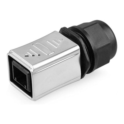 Industrie-Steckverbinder S6 - Unbestückter Stecker, Aussparung für RJ45 Stecker, Metall, Good Connections®