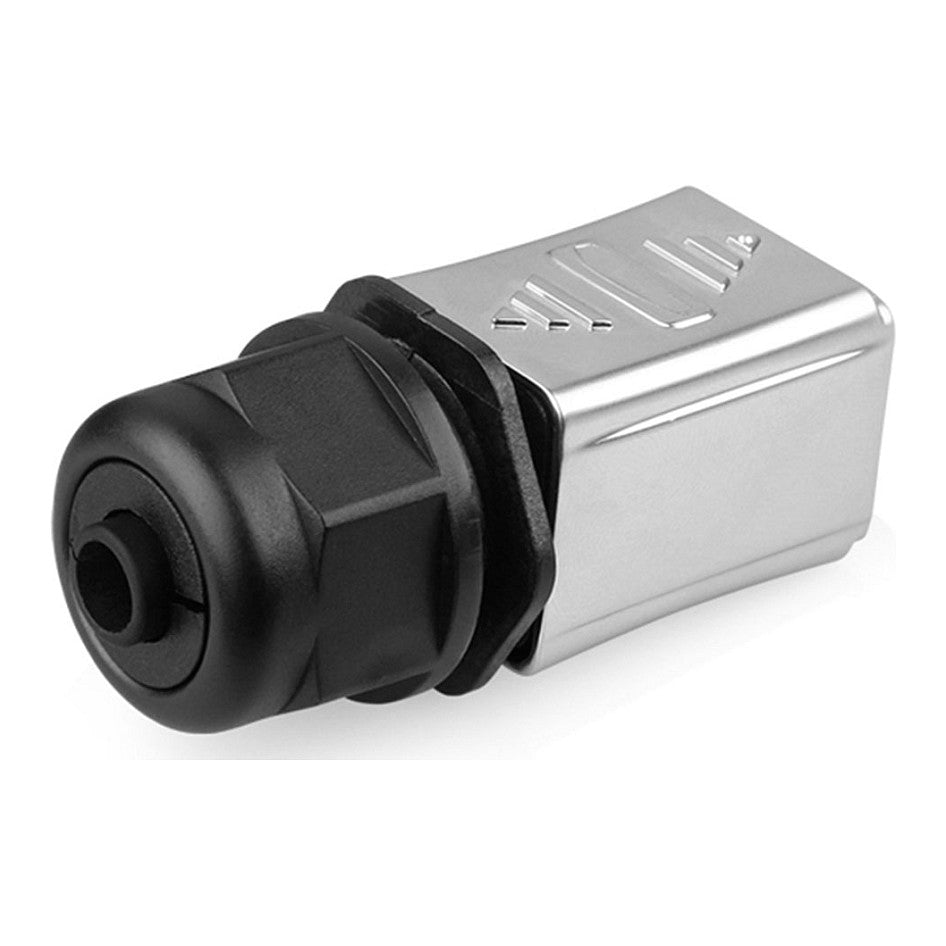 Industrie-Steckverbinder S6 - Unbestückter Stecker, Aussparung für RJ45 Stecker, Metall, Good Connections®