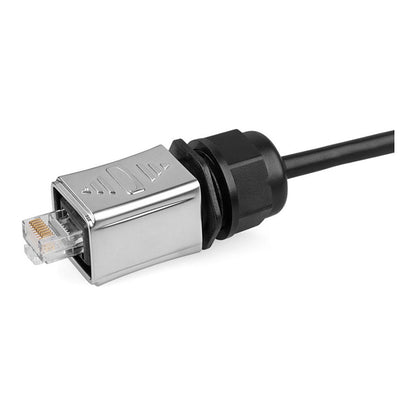 Industrie-Steckverbinder S6 - Unbestückter Stecker, Aussparung für RJ45 Stecker, Metall, Good Connections®