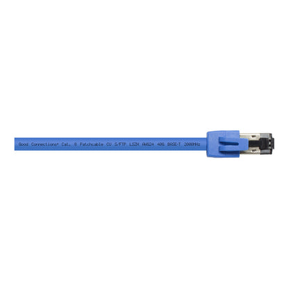 RNS® Patchkabel Cat. 8.1, S/FTP, PiMF, halogenfrei (LSZH), 2000MHz, 40Gbit/s, blau, 1,5m, Good Connections®