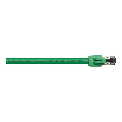 RNS® Patchkabel Cat. 8.1, S/FTP, PiMF, halogenfrei (LSZH), 2000MHz, 40Gbit/s, grün, 1,5m, Good Connections®