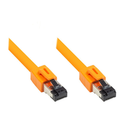 RNS® Patchkabel Cat. 8.1, S/FTP, PiMF, halogenfrei (LSZH), 2000MHz, 40Gbit/s, orange, 1,5m, Good Connections®