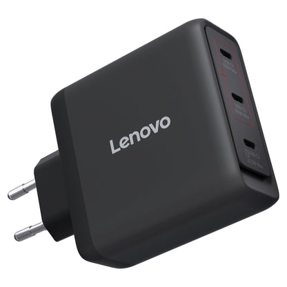 N Lenovo Multi-Port USB-C 100W GaN-Ladegerät/ Netzteil Schwarz inkl. USB-C Kabel (1,8m)