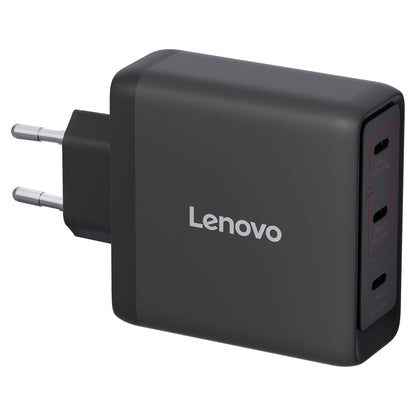 N Lenovo Multi-Port USB-C 100W GaN-Ladegerät/ Netzteil Schwarz inkl. USB-C Kabel (1,8m)