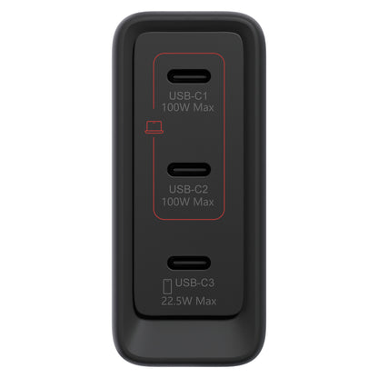 N Lenovo Multi-Port USB-C 100W GaN-Ladegerät/ Netzteil Schwarz inkl. USB-C Kabel (1,8m)