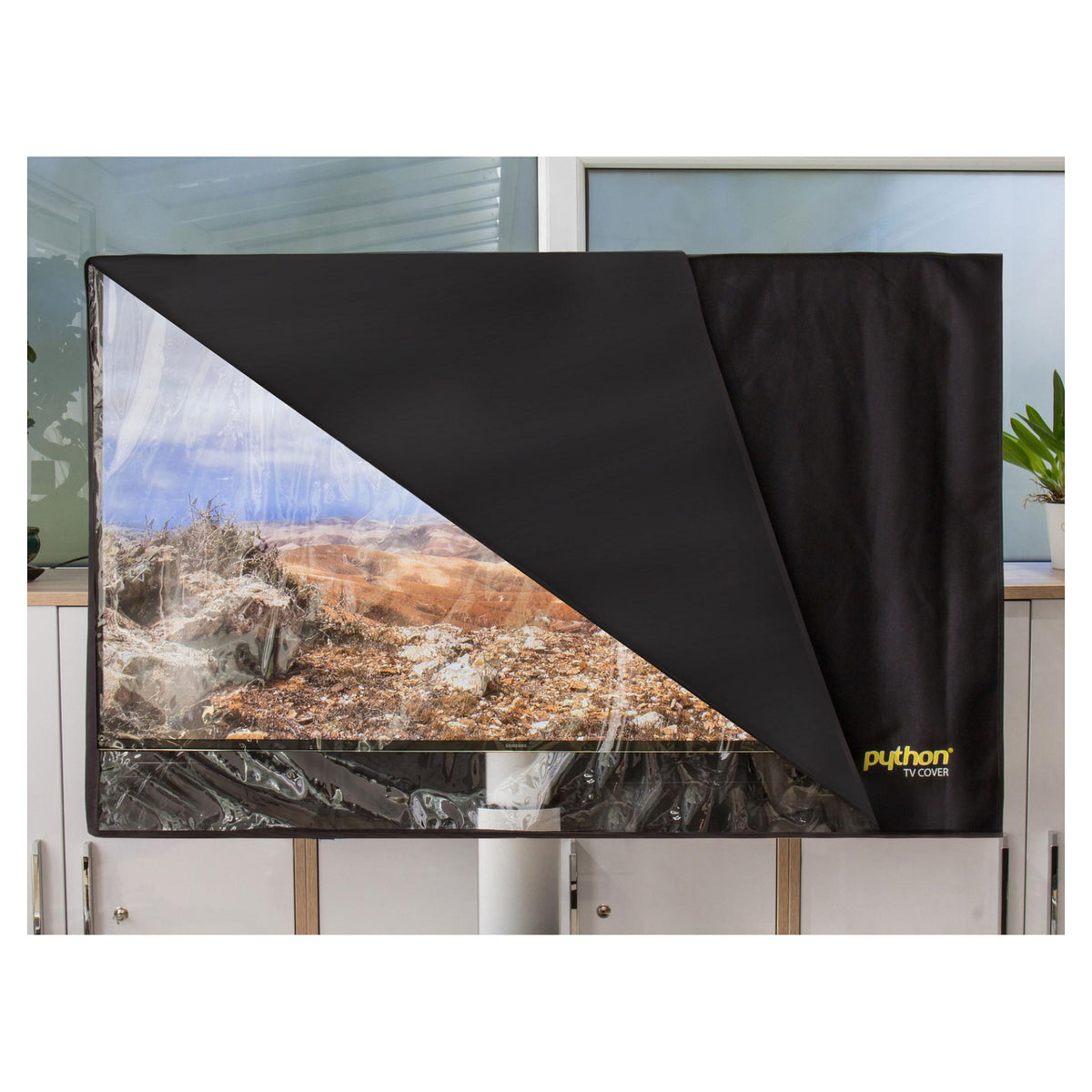 Python TV-Cover wetterfester Schutz 78x48cm 28" bis 32" TV