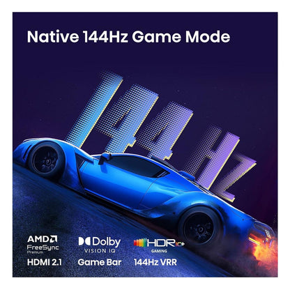 253,0cm/100" (3840x2160) Hisense 100Q7S PRO Smart TV 4K Hi-QLED 6ms 144Hz HDMI USB LAN HDR VESA WiFi Bluetooth Black/Grey