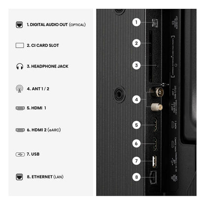 100,0cm/40" (1920x1080) Hisense 40A49S Smart TV FHD DLED 9,5ms 60Hz HDMI USB LAN HDR VESA WiFi Black