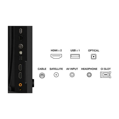 32" TCL 32V4C 80 cm schwarz, WXGA, Triple Tuner, Android TV