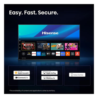 215,0cm/85" (3840x2160) Hisense 85E7S PRO Smart TV 4K Hi-QLED 6ms 144Hz HDMI USB HDR WiFi Bluetooth Black/Grey