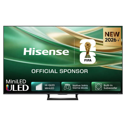 189,0cm/75" (3840x2160) Hisense 75E8S Smart TV 4K ULED 8ms 144Hz HDMI USB HDR WiFi Bluetooth Black/Grey