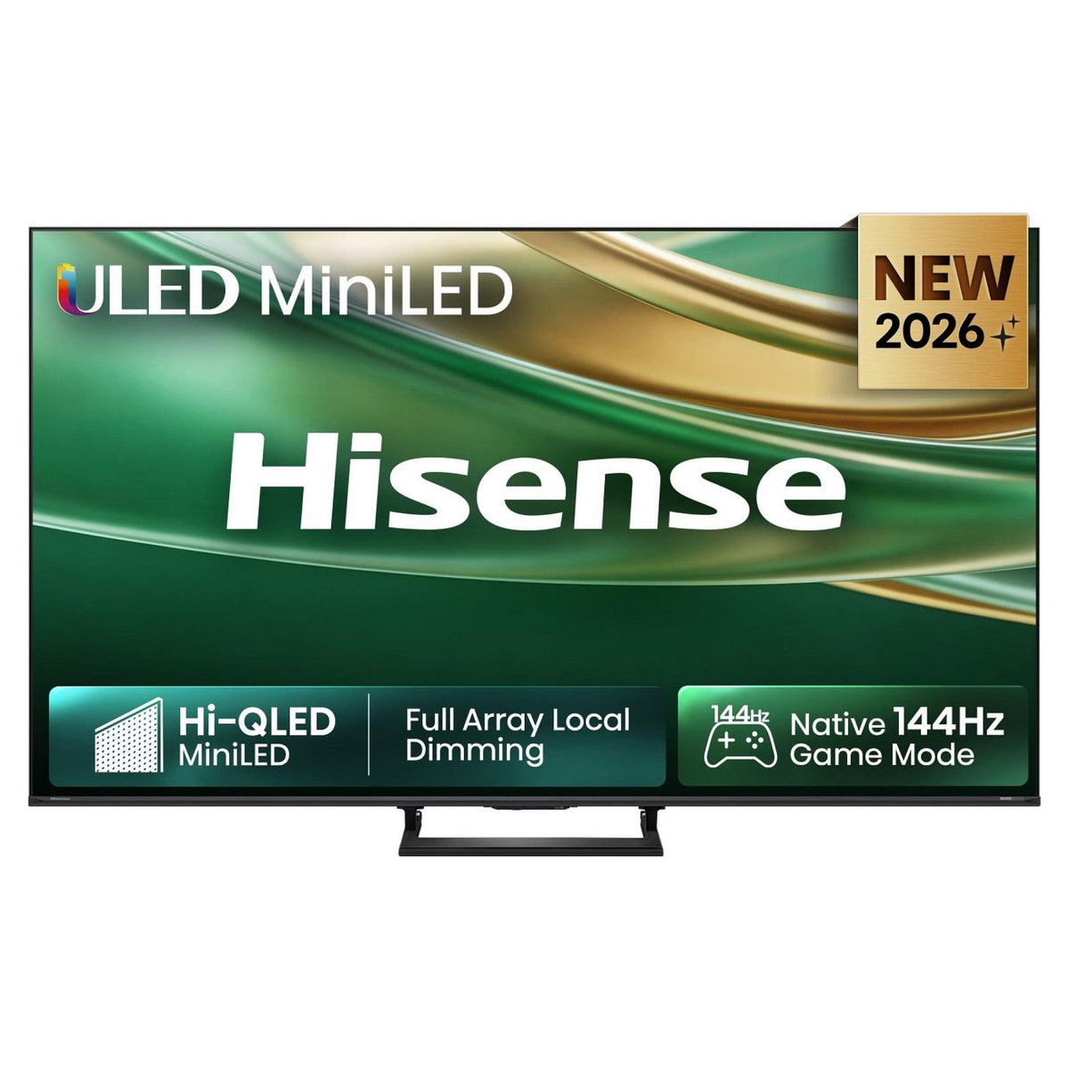 139,0cm/55" (3840x2160) Hisense 55E8S Smart TV 4K ULED 6ms 144Hz HDMI USB HDR WiFi Bluetooth Black/Grey