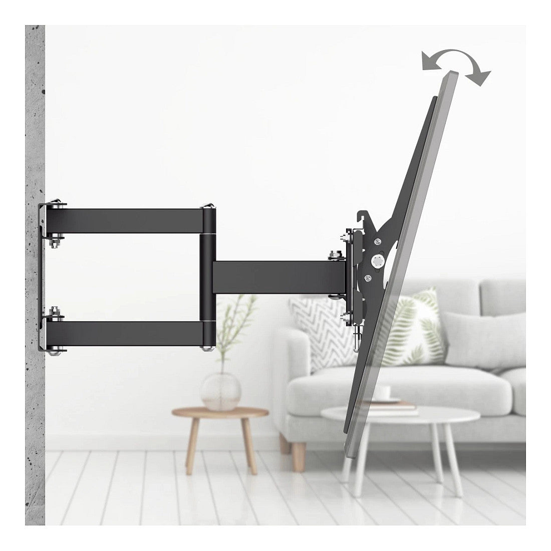 Hama 00220897 TV-Wandhalterung 32-75" 40kg VESA 100x100-400x400 schwenkbar neigbar ausziehbar Black