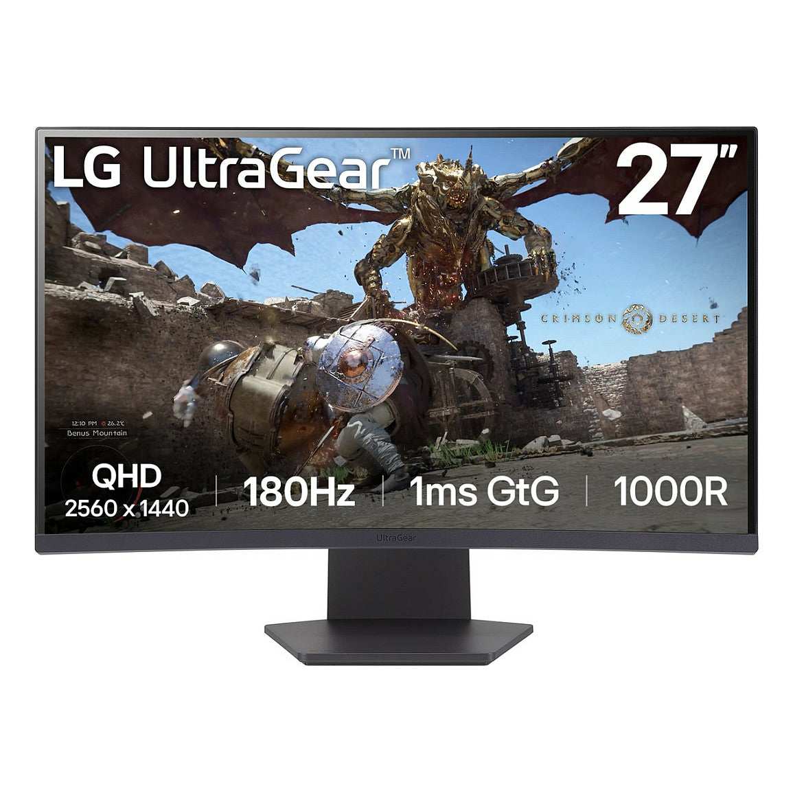 27GS60QC-B Monitor 27 QHD VA Curved 1ms 180Hz