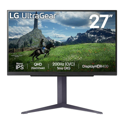 68,6cm/27" (2560x1440) LG UltraGear 27GS85Q-B 16:9 QHD NanoIPS 1ms 200Hz USB HDMI DP Gaming Black