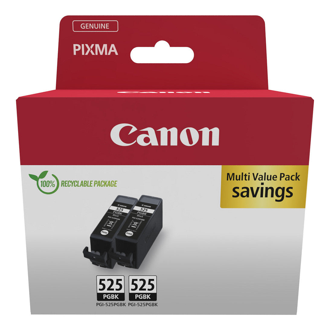 Canon 4529B017 2x Druckerpatrone schwarz PGI 525PGBK