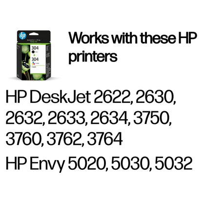 HP - Multipack - 3JB05AE - No.304 - bk 4ml / c/m/y 2ml