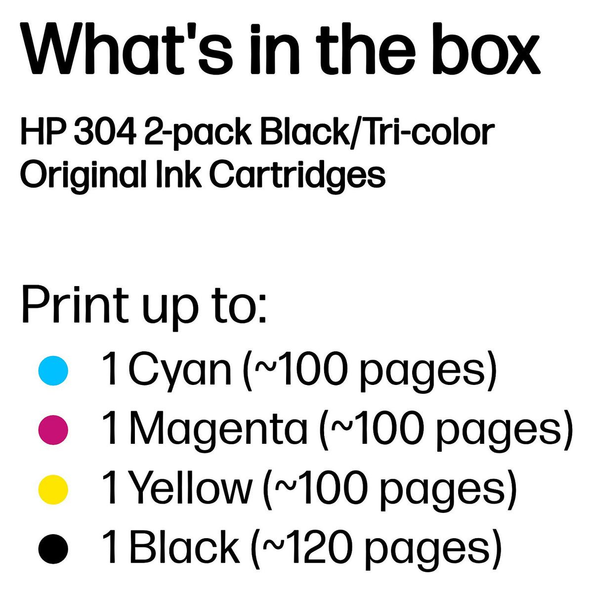 HP - Multipack - 3JB05AE - No.304 - bk 4ml / c/m/y 2ml