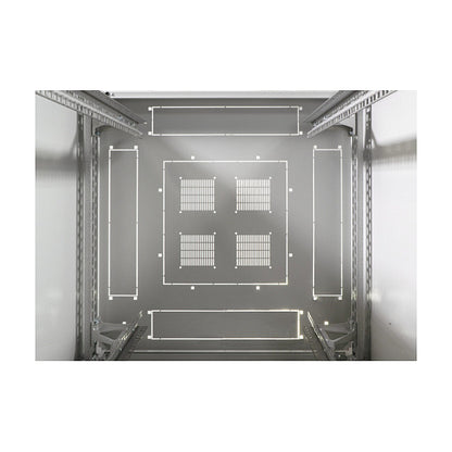 EFB 48,3cm 19Zoll Netzwerkschrank PRO SERIE 47HE 800X1200 RAL 7035 GRAU IP20 kopmplett vormontiert und zerlegbar 1000KG Traglast