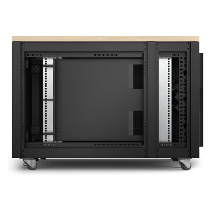 APC NetShelter - Schrank (vertikal) - schallisoliert - AC 100-230 V - Ahorn - 12U - 48.3 cm (19") - TAA-konform - fr P/N