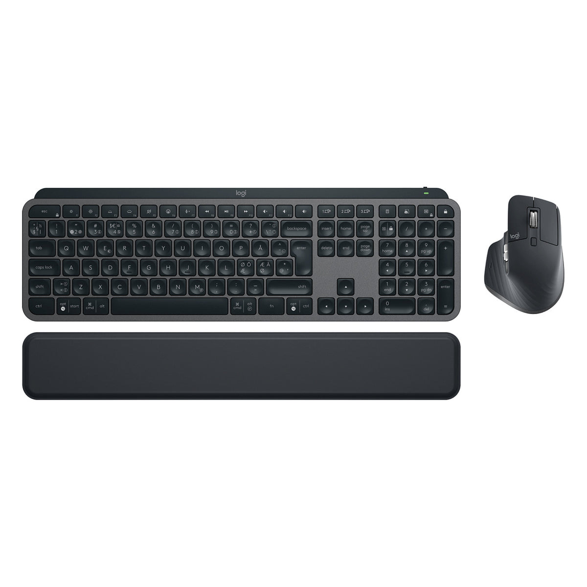 Logitech MX Keys S Combo Tastatur Maus enthalten Bro Bluetooth Nordisch Graphit