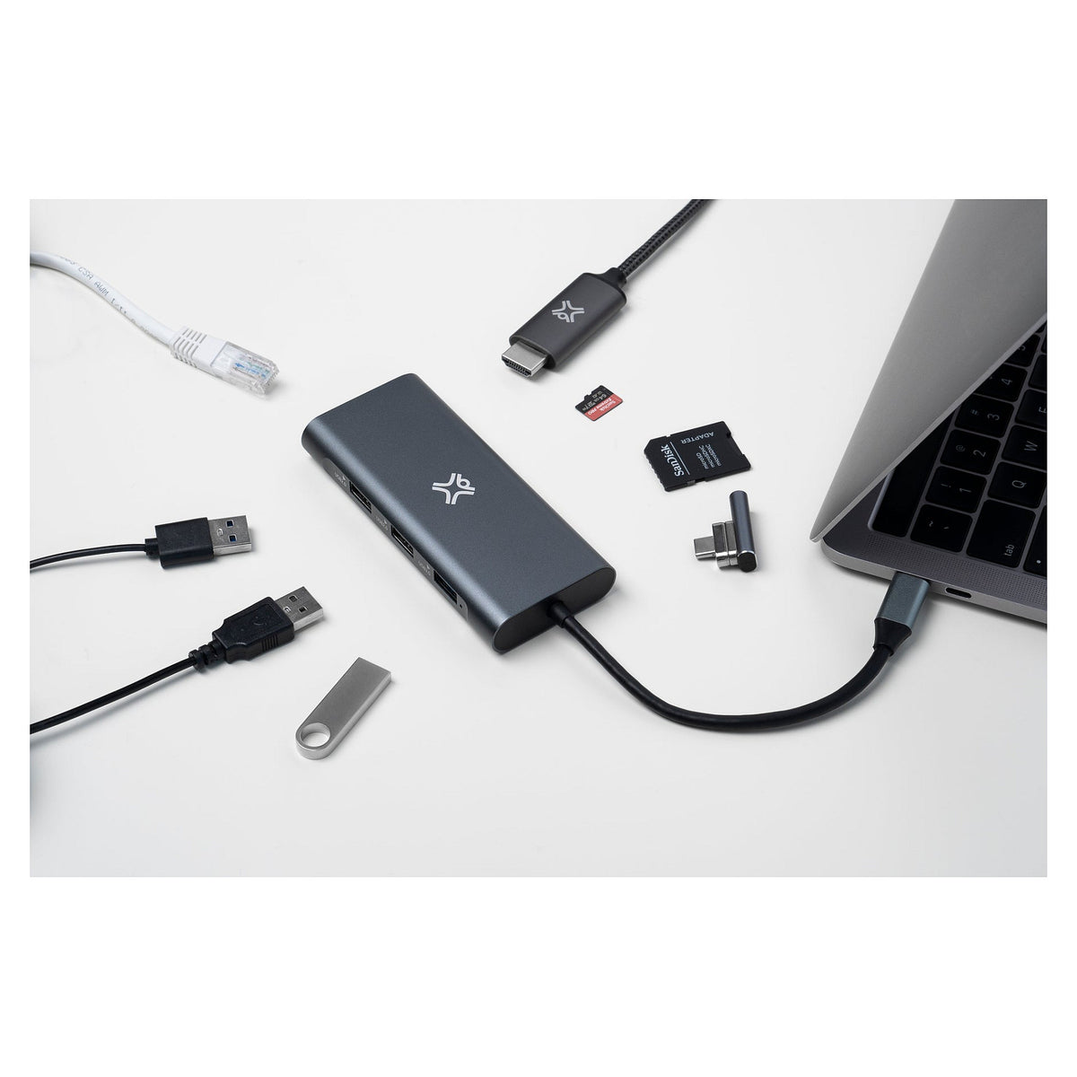 XWH-HUB8-13 XTREMEMAC Hub USB-C 8-port