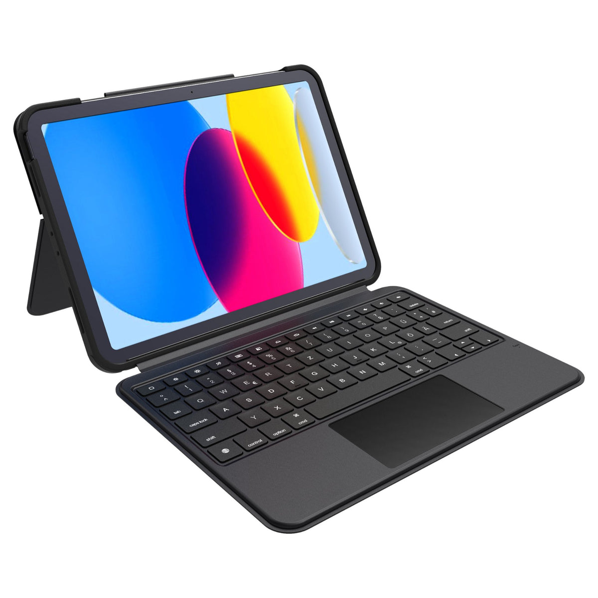 Deqster Smart Combo Touch Keyboard iPad 10.9" (10. Gen.) Apple smart connector, Deutsches Layout (QWERTZ)