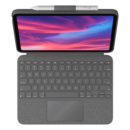 Logitech Combo Touch Keyboard Case iPad Tastatur und Foliohlle - mit Trackpad - QWERTY - US International Apple 10.9-inch iPad (10. Generation)