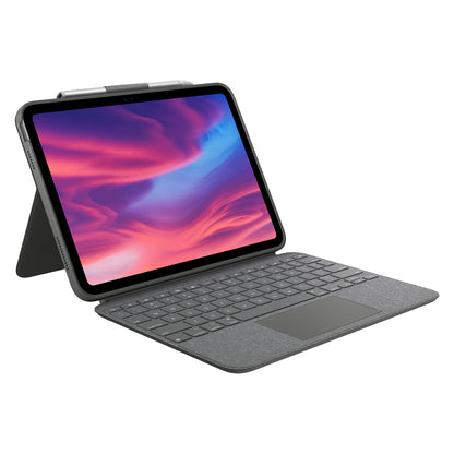 Logitech Combo Touch Keyboard Case iPad Tastatur und Foliohlle - mit Trackpad - QWERTY - US International Apple 10.9-inch iPad (10. Generation)