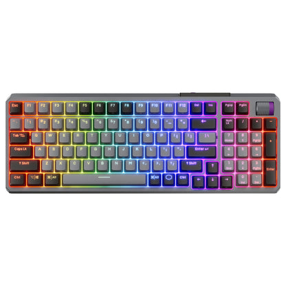 Cooler Master MK770 - Tastatur Hintergrundbeleuchtung - kabellos -2.4 GHz, Bluetooth 5.1, USB Französisch - Tastenschalter: Kailh Box V2 Red