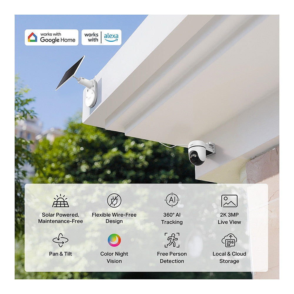 TP-Link Tapo C610 KIT Glhbirne IP-Sicherheitskamera Drauen 2304 x 1296 Pixel Decke/Wand/Stange