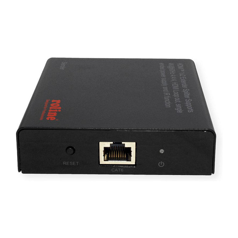 ROLINE HDMI Extender und Splitter, 1x2, ber Cat.6A, 70m, 4K60Hz