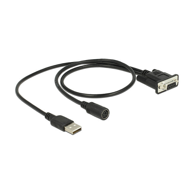 NAVILOCK Anschlusskabel MD6 Seriell > D-SUB 9 Seriell fur GNSS Empfnger Stromversorgung uber USB