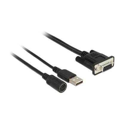 NAVILOCK Anschlusskabel MD6 Seriell > D-SUB 9 Seriell fur GNSS Empfnger Stromversorgung uber USB