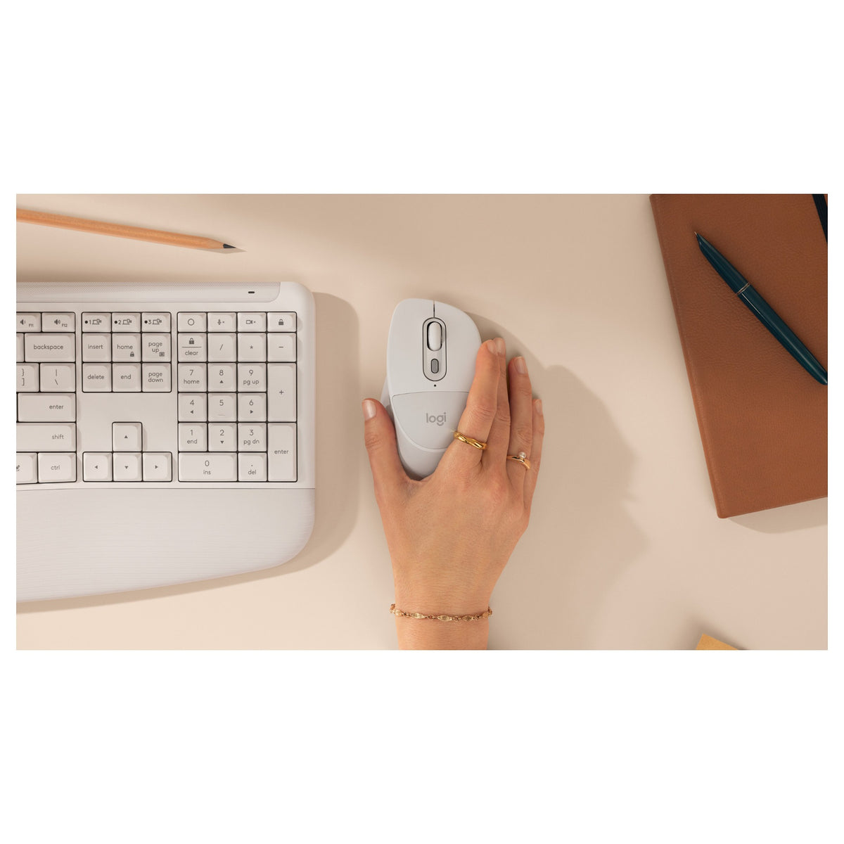 LOGITECH M850 L - OFFWHITE