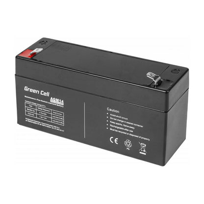Greencell AGM Battery Lead Acid VRLA 6V 3.3Ah