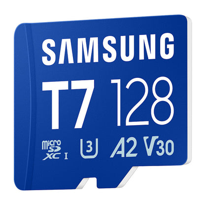 CARD SAMSUNG T7 microSD Speicherkarte 128GB fr Smartphones Tablets und Handheld-Konsolen bis zu 170MB/s Lesen MB-MB256T/WW