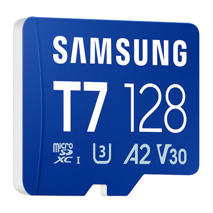 CARD SAMSUNG T7 microSD Speicherkarte 128GB fr Smartphones Tablets und Handheld-Konsolen bis zu 170MB/s Lesen MB-MB256T/WW