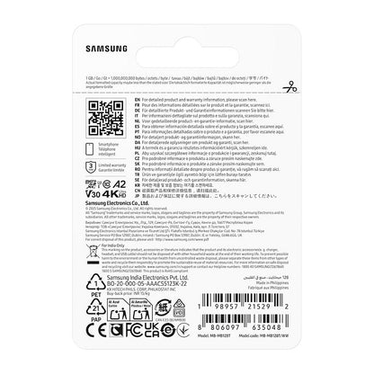 CARD SAMSUNG T7 microSD Speicherkarte 128GB fr Smartphones Tablets und Handheld-Konsolen bis zu 170MB/s Lesen MB-MB256T/WW