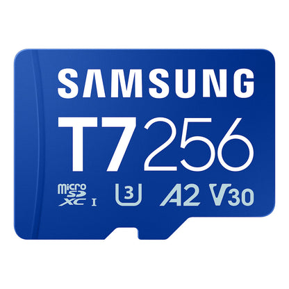 CARD SAMSUNG T7 microSD Speicherkarte 256GB fr Smartphones Tablets und Handheld-Konsolen bis zu 170MB/s Lesen MB-MB256T/WW