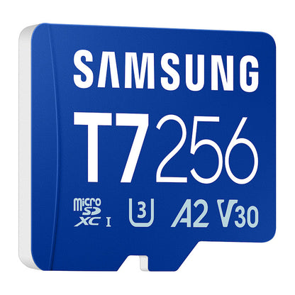 CARD SAMSUNG T7 microSD Speicherkarte 256GB fr Smartphones Tablets und Handheld-Konsolen bis zu 170MB/s Lesen MB-MB256T/WW