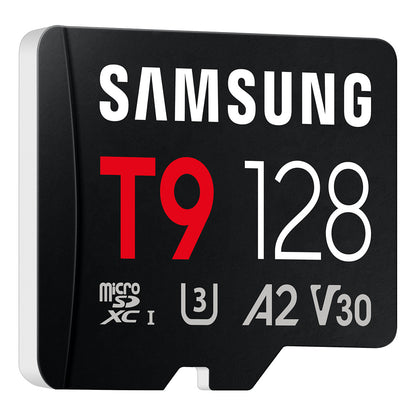 CARD SAMSUNG T9 microSD Speicherkarte 128GB bis zu 200 MB/s Lesen und 130 MB/s Schreiben MB-MH128T/WW