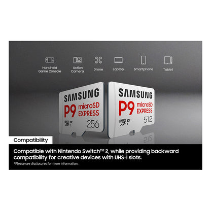 CARD Samsung P9 Express microSDXC™ Speicherkarte - 256 GB
