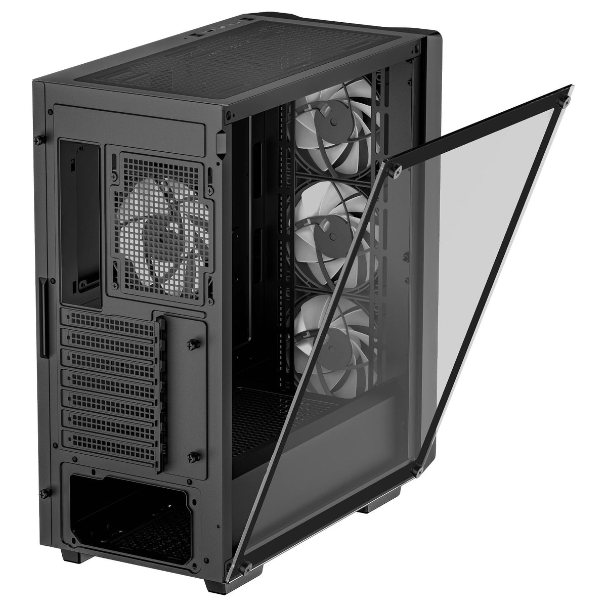 Midi DeepCool CC560 V2 schwarz Midi Tower Gehäuse ATX/mATX/Mini-ITX Glasfenster