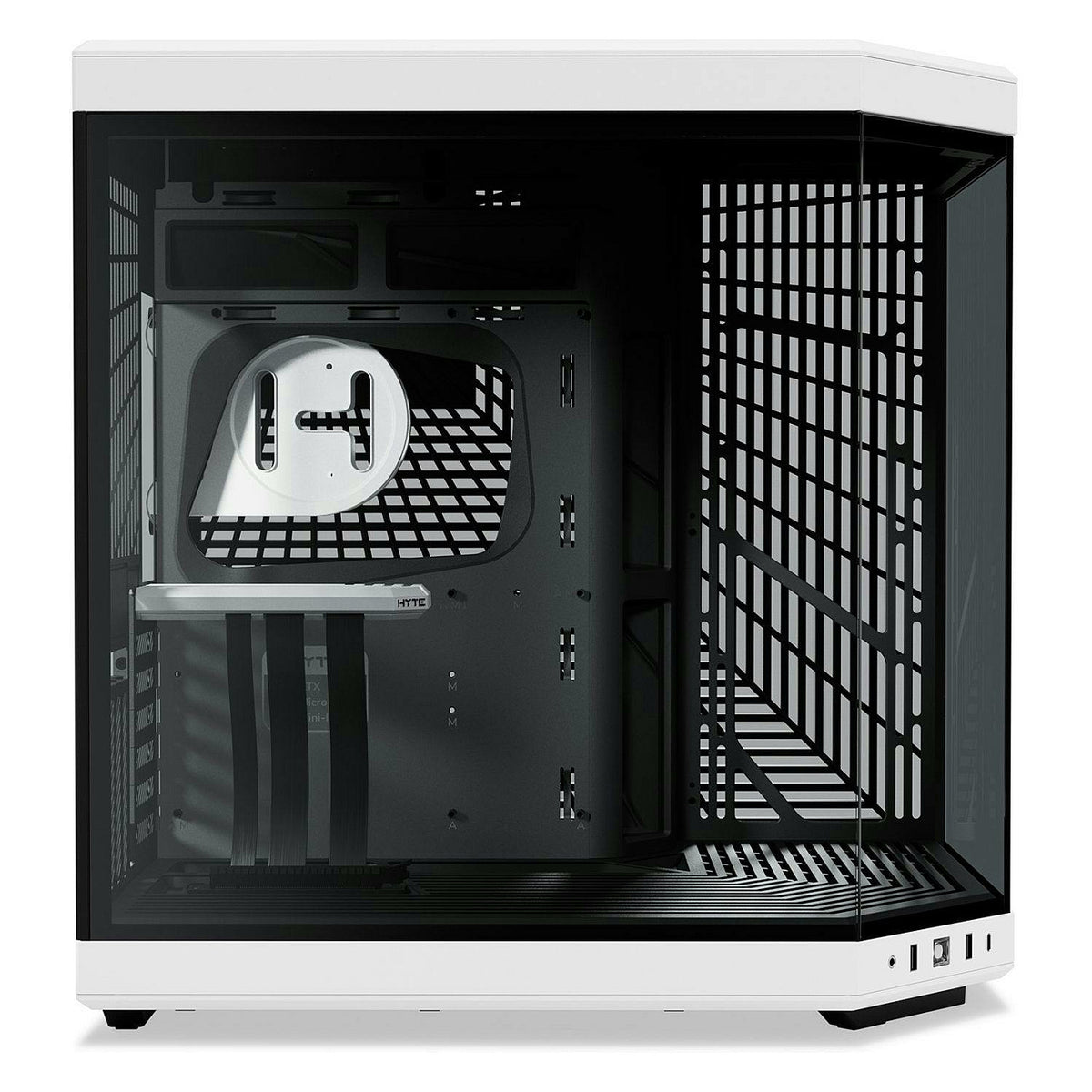 Midi HYTE Y70 Zweikammer ATX Midi Tower Gaming Gehäuse Schwarz/Weiß mit Glasfenster