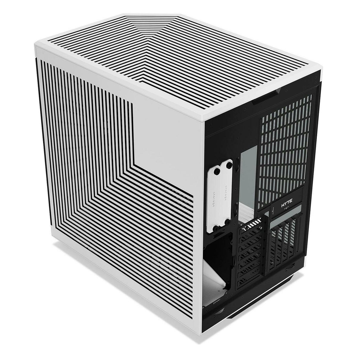 Midi HYTE Y70 Zweikammer ATX Midi Tower Gaming Gehäuse Schwarz/Weiß mit Glasfenster